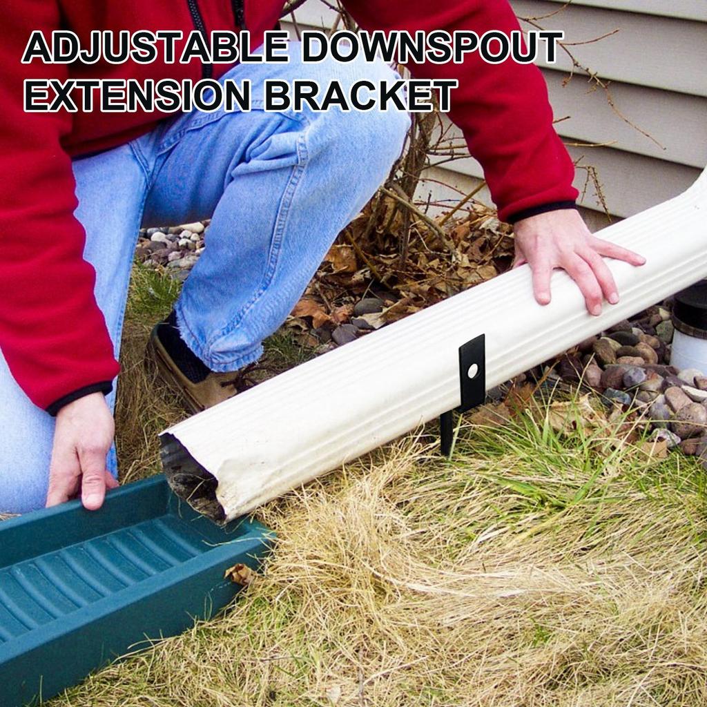 Držák svodu 2 kusy Venkovní okapový kolík Nerezavějící Nastavitelný Stabilizátor svodu Pro střešní krytinu Dům Zem Střecha