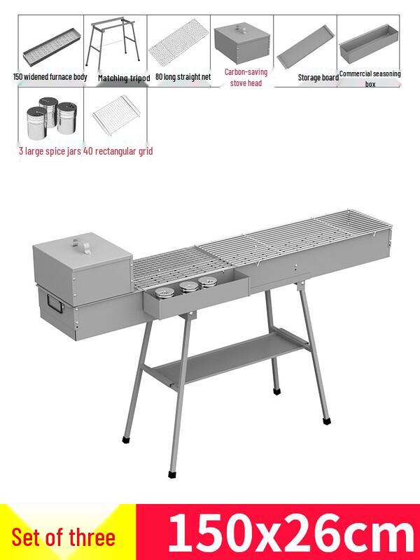 Commercial Folding Charcoal BBQ Grill