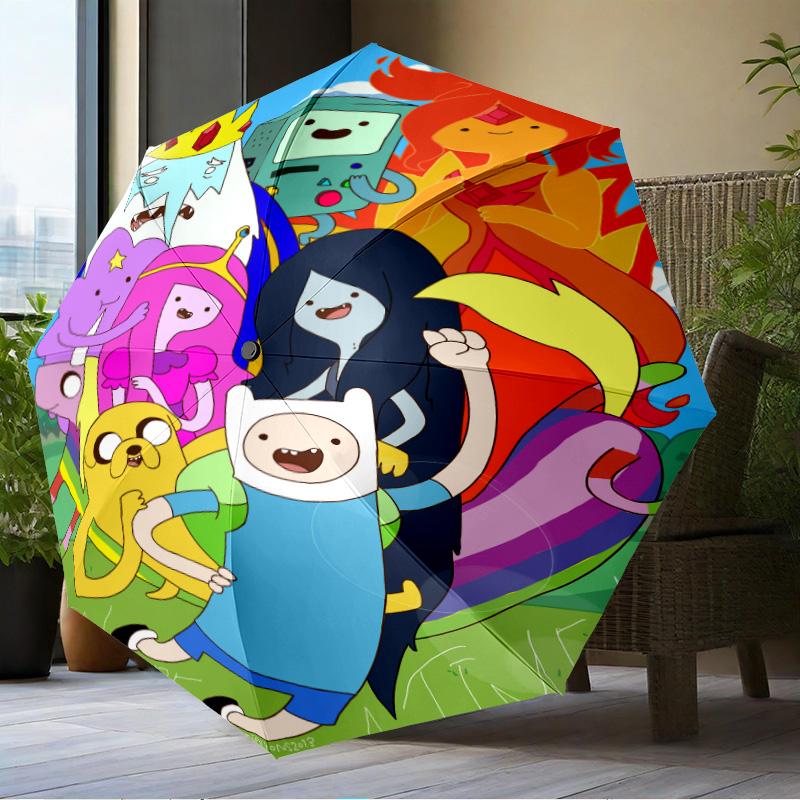 Yellow Dog Adventure In Space Umbrella Folding Umbrella, Automatic Umbrella 8-Frame for Travel, Camping Use Gift for Halloween Christmas