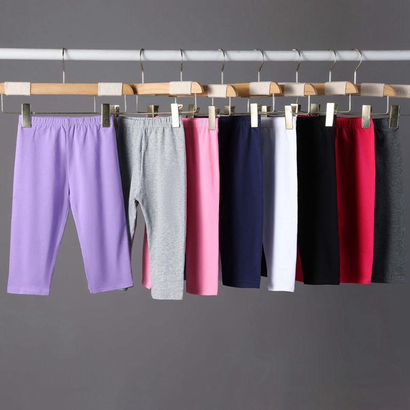 Dívčí sportovní šortky Krátké legíny Cyklistické šortky Jednobarevné Dětské šortky