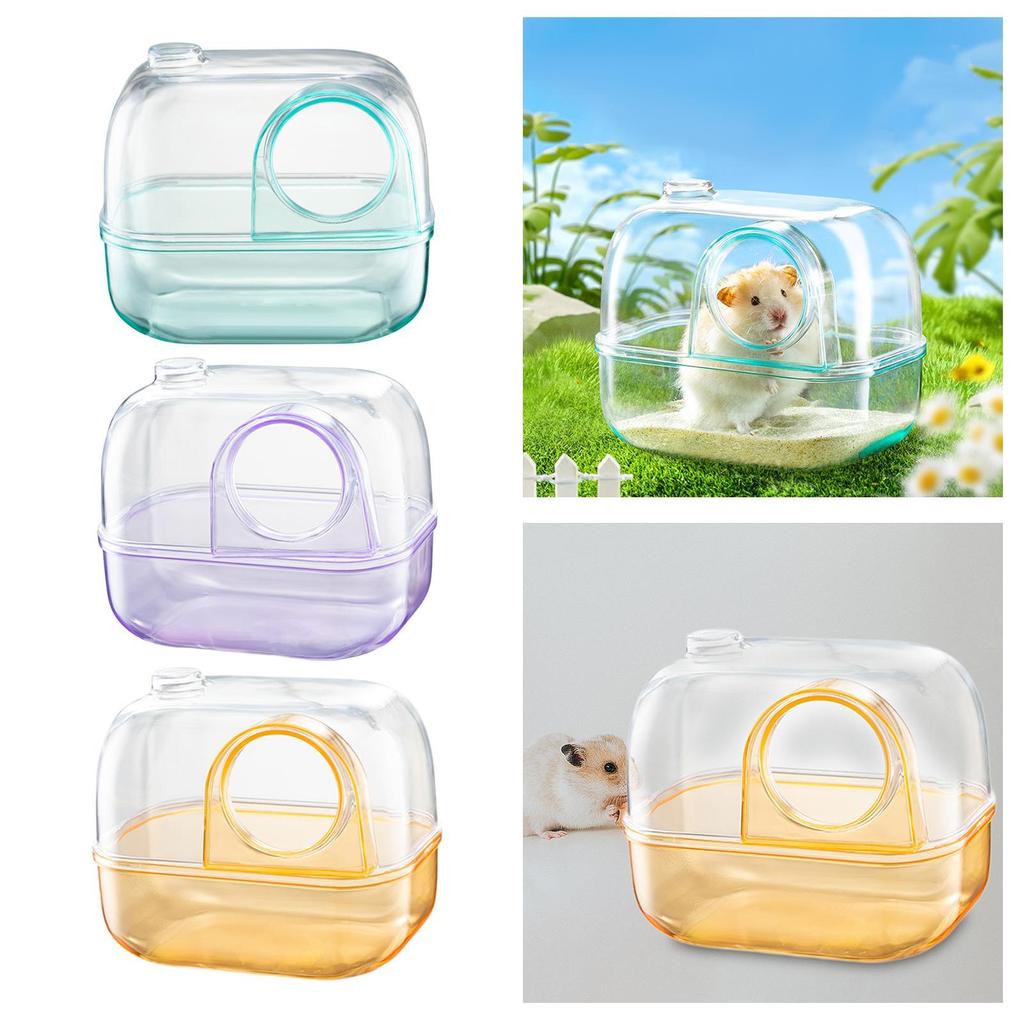 Hamster Sand Bath Toilet Anti Sand Bath Container Gerbil Hedgehog