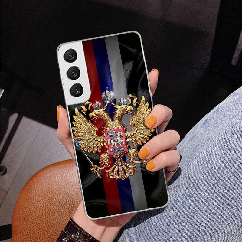 

National Flag RU FR UK Phnoe Case for Samsung Galaxy S26 S25 Edge S23 S24 Ultra S22 Plus S21 S20 FE Unique Cover Soft Coque Gala Samsung S20 Plus