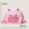 Genshin Impact Xiao Cosplay Itabag Trasparente Grande Capacità Zaino con Zip Borsa a Spalla Messenger