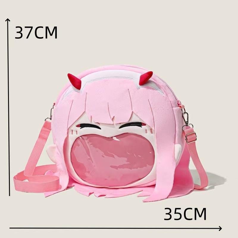 Genshin Impact Xiao Cosplay Itabag Trasparente Grande Capacità Zaino con Zip Borsa a Spalla Messenger