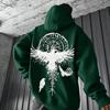 2026 Uomo Y2K Totem Vichingo Stampa Aquila Felpa Autunno Inverno Pullover Casual Felpa Larga Streetwear Quotidiano Outdoor Sport Top
