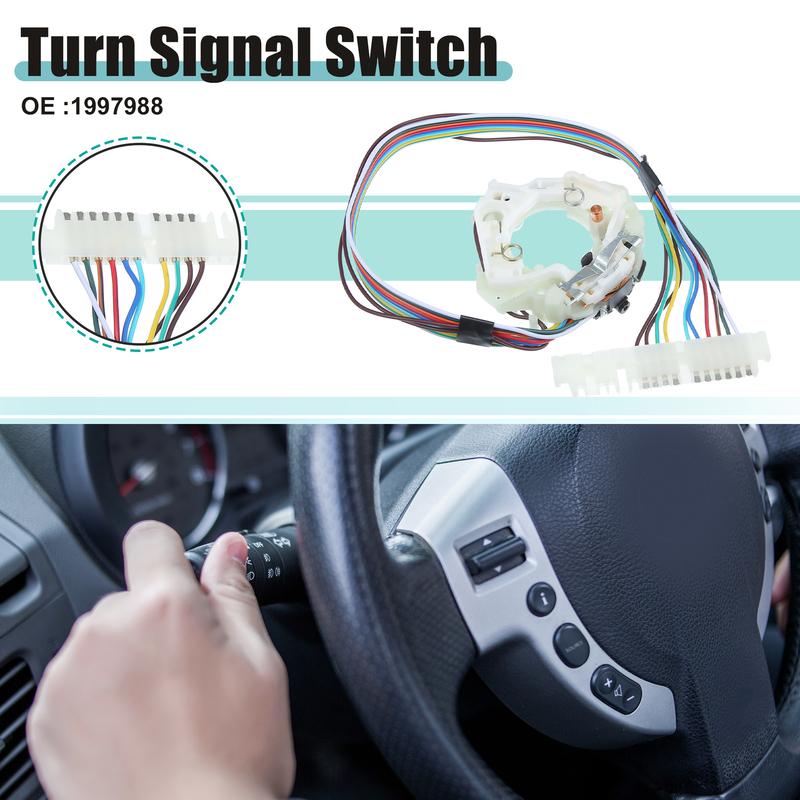 X Autohaux Car Steering Column Turn Signal Cruise Control Switch 1893598/1997988/1995563/1995975/1995976 for Chevy 1988-1994