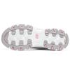 Skechers DLites Cuir 1.0 Classique Rétro Mode Basse Dad Shoes Baskets Femme Blanc Rose 149791-WPK