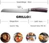 GRILLOX Professional Bread Knife 20cm Serrated Edge High-quality Stainless Steel Ultra Sharp