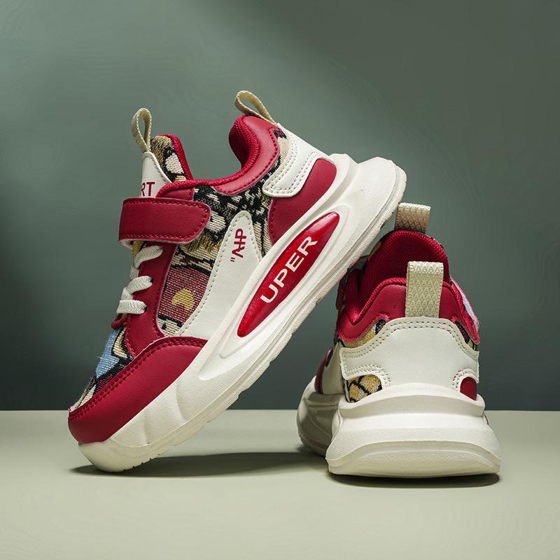 Sneakers Boys Shoes 2025 Autumn New Boys Board Shoes Middle and Older Children's Students Soft-soled Casual Shoes Running Shoes