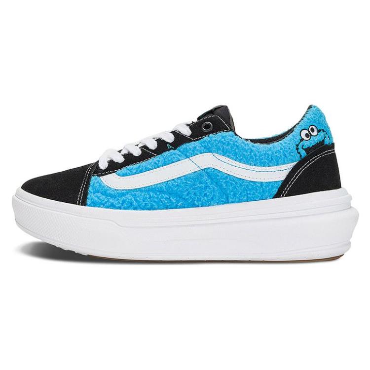 

New Vans Sesame Street X Vans Old Skool Overt Comfycush Cookie Monster VN0A7Q5EY40 37