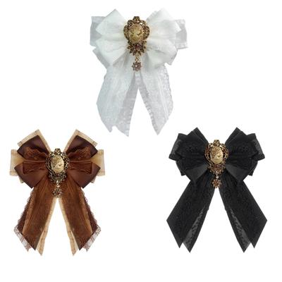 Elegante Cravatta con Strass con Nastro e Accessorio Jabot di Cristallo Grazioso Colletto a Nastro Cravatta da Donna