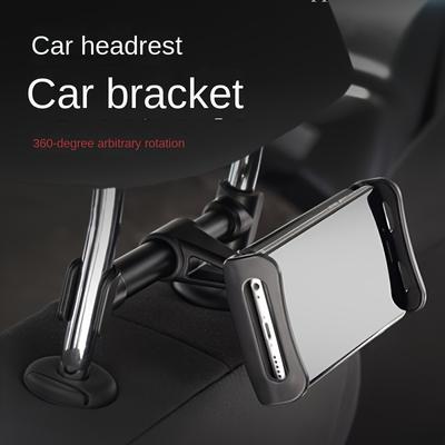 1 pièce Support de téléphone pour dossier de siège de voiture, Support rotatif réglable pour téléphone et tablette pour siège arrière de voiture, Accessoires automobiles