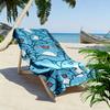 Cute Blue Cartoon Cats Pattern Beach towel quick-drying for travel outdoor sports jogging beach and swimming