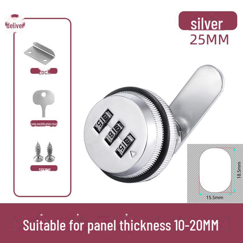 Zinc Alloy Mechanical Combination Cam Lock for File Cabinets, Electrical Boxes & Mailboxes