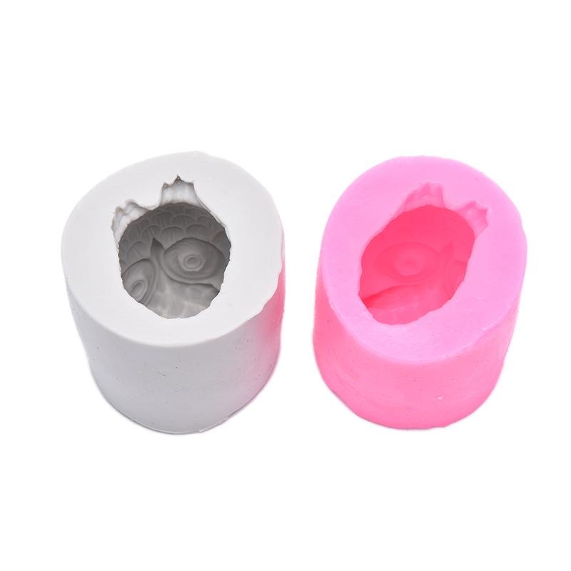 3D Owl Animal Silicone Soap Mold Resin Clay Candle Molds Cake Decorating Tools