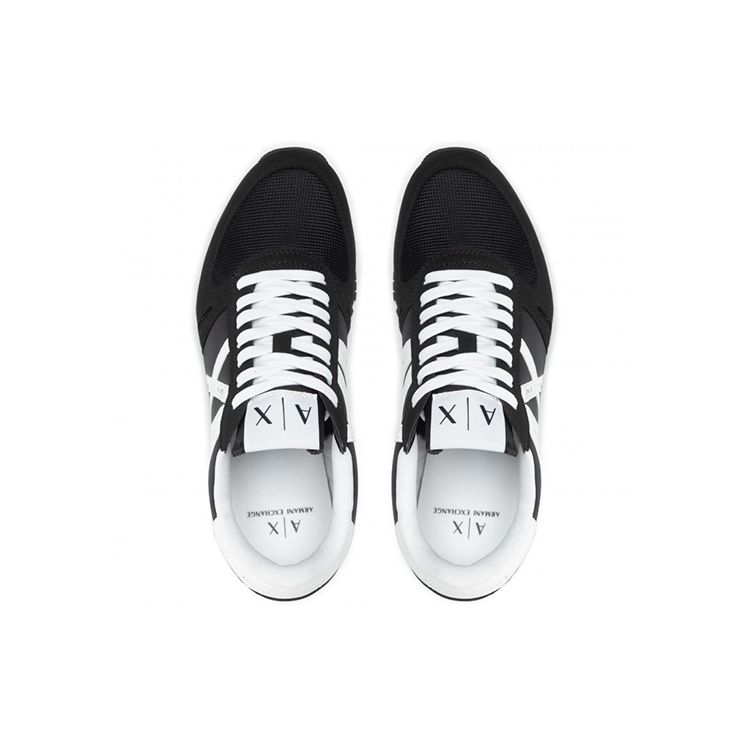 Armani Exchange Low-Top Lace-Up Sneakers Men Sneakers Black XUX017XCC68K489