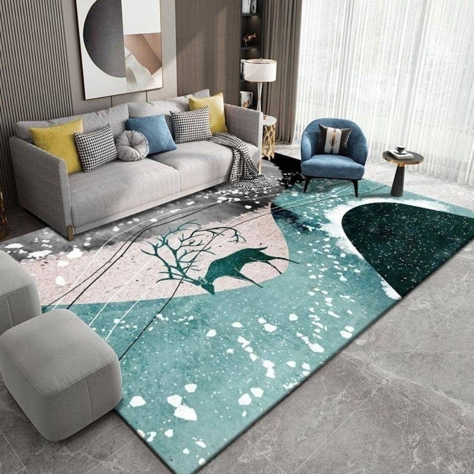 Nordic Carpet Mat Modern Simple Living Room Sofa Tea Table Bedroom Bedside Carpet