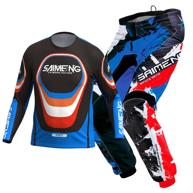 Set di abbigliamento da motocross per bambini 4 5 6 7 8 9 10 11 12 13 anni Ragazzi Bambino Motociclista Ragazzo Ragazza Maglia Pantaloni Kit tuta da corsa Fuoristrada Enduro MX MTB