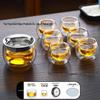 Double-Layer Glass Teapot with Infuser - Anti-Scald, Single-Serve Tea Set for Home or Office