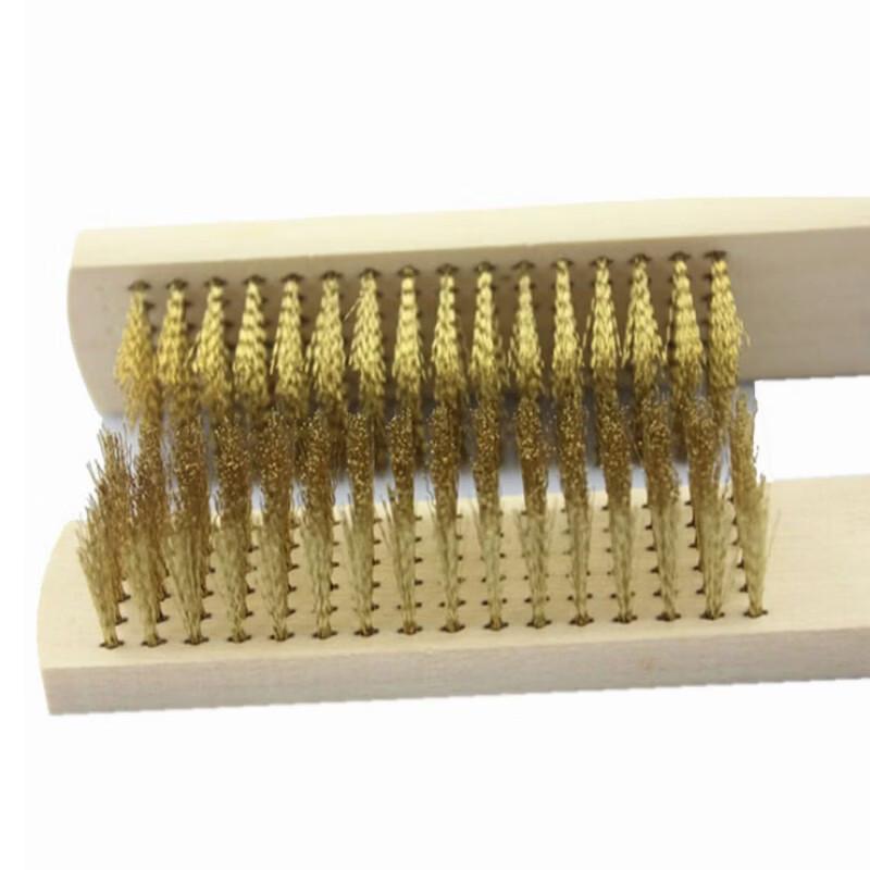 Jingyi Wooden Handle Copper Wire Cleaning Brush
