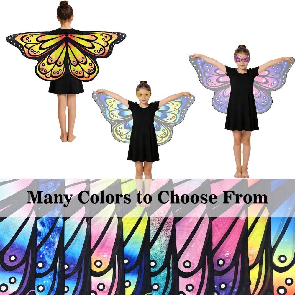 Cosplay Costume Cape Butterfly Fancy Dress Fairy Shawl  Party Accessories