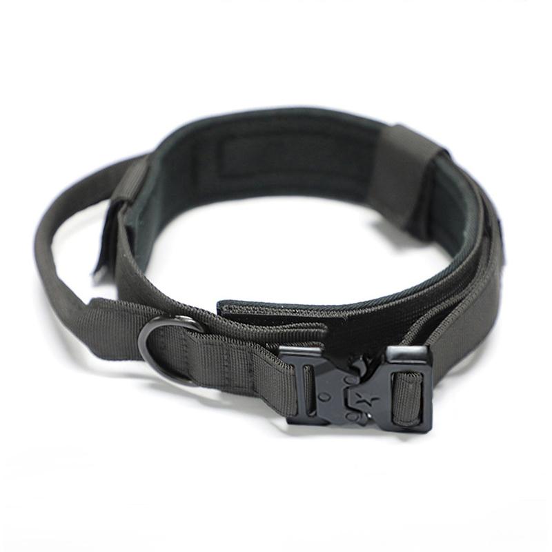 Outdoor Tactical Dog Collar Metal Buckle Breathability Nylon Collar Medium Dogs Suitable For All Breeds Adjustable And Durable