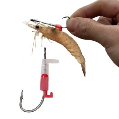 5/10Pcs Live Shrimp Fixing Hook Heavy Duty Steel Barbed Fishhook Freshwater Saltwater Catfish Bass Fishing Hook Fishing Accessories