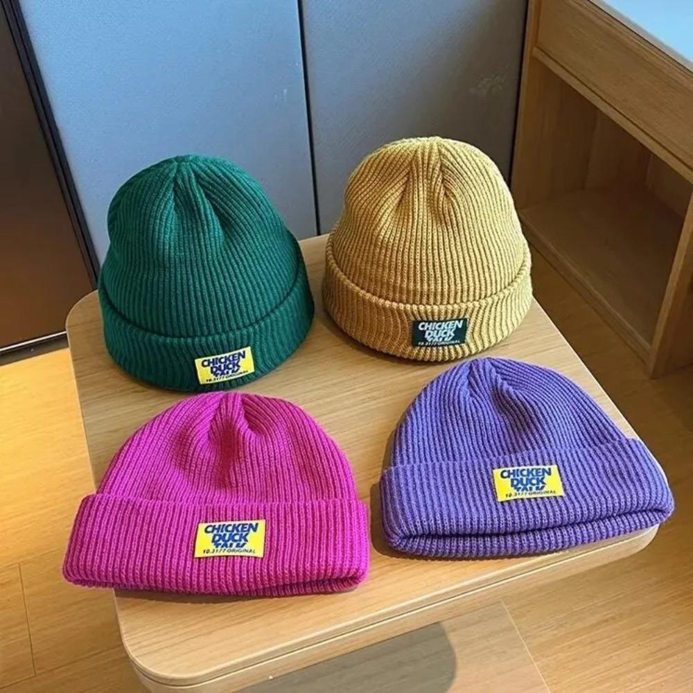 American Street Style Ear Protection Hat Warm Beanies Hats Spring Autumn Brimless Hat