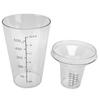 Scale Markings Drink Mixer Shaker Spill Prevent Design Measuring Jigger Set  Bar