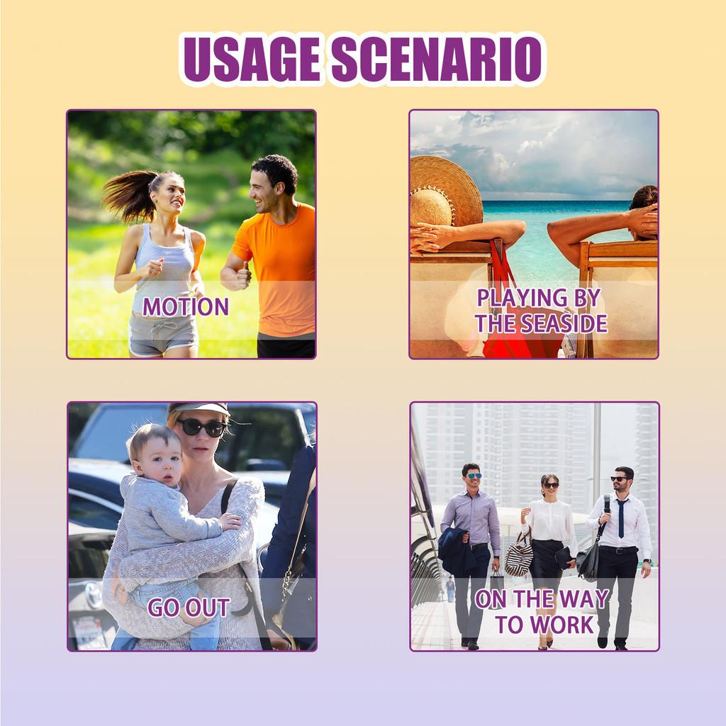 Ouhoe Flower Uv Detection Stickers For Summer Outdoor Skin Protection With Color Changing Feature