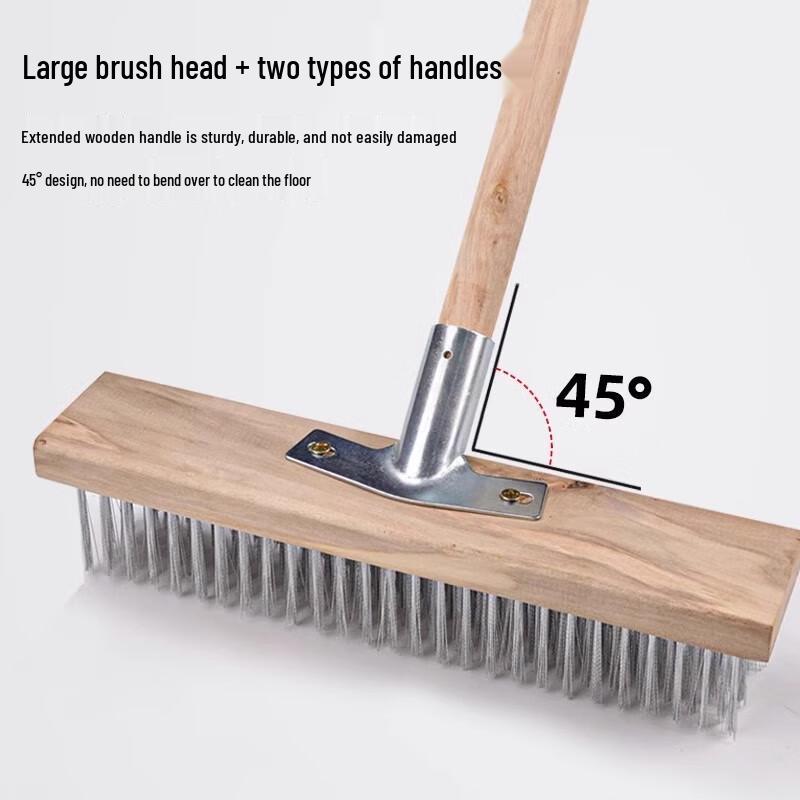 Ningzhao Roestvrij Staal Vloerschrobborstel