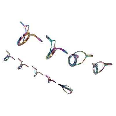 9PCS Lure Fishing Rod Guide Ring Set Stainless Steel Ceramic Guide Rings Fishing Gear