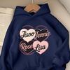 Men's Long-sleeved Hooded Sweatshirt with Jisoo Jennie Rose Lisa Lettering Print for Youth Clothing