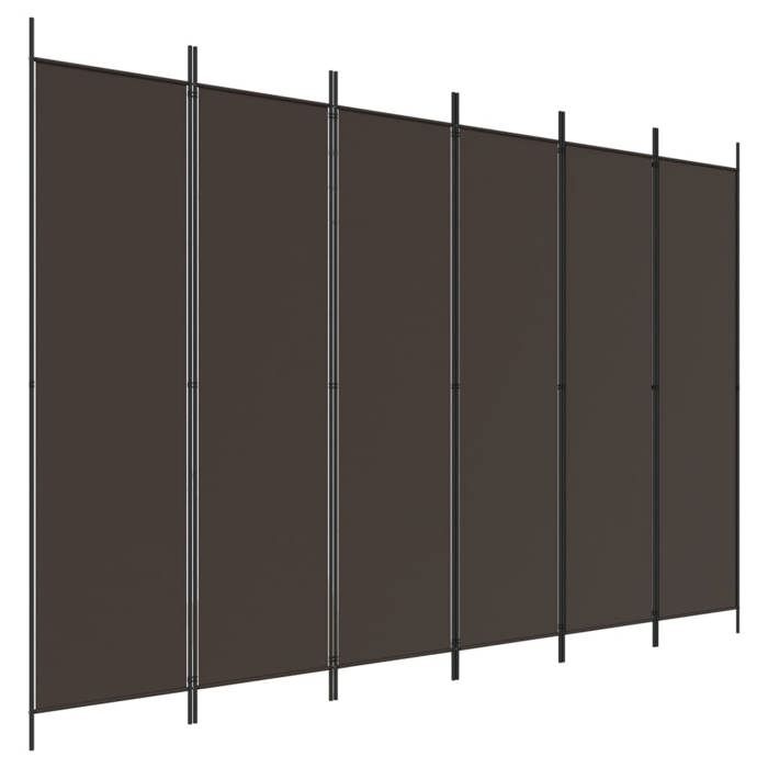 VidaXL Cloison de Séparation 6 Panneaux Séparateur de Pièce Pliable Diviseur Écran d'Intimité Paravent Décoration Salon 350191