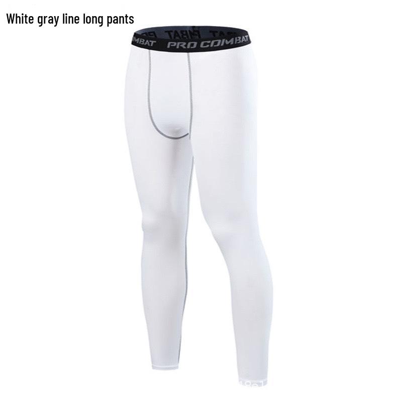 Men's High Elastic Quick-Dry Compression Training Shorts - Basketball Base Layer, Five-Point Length.