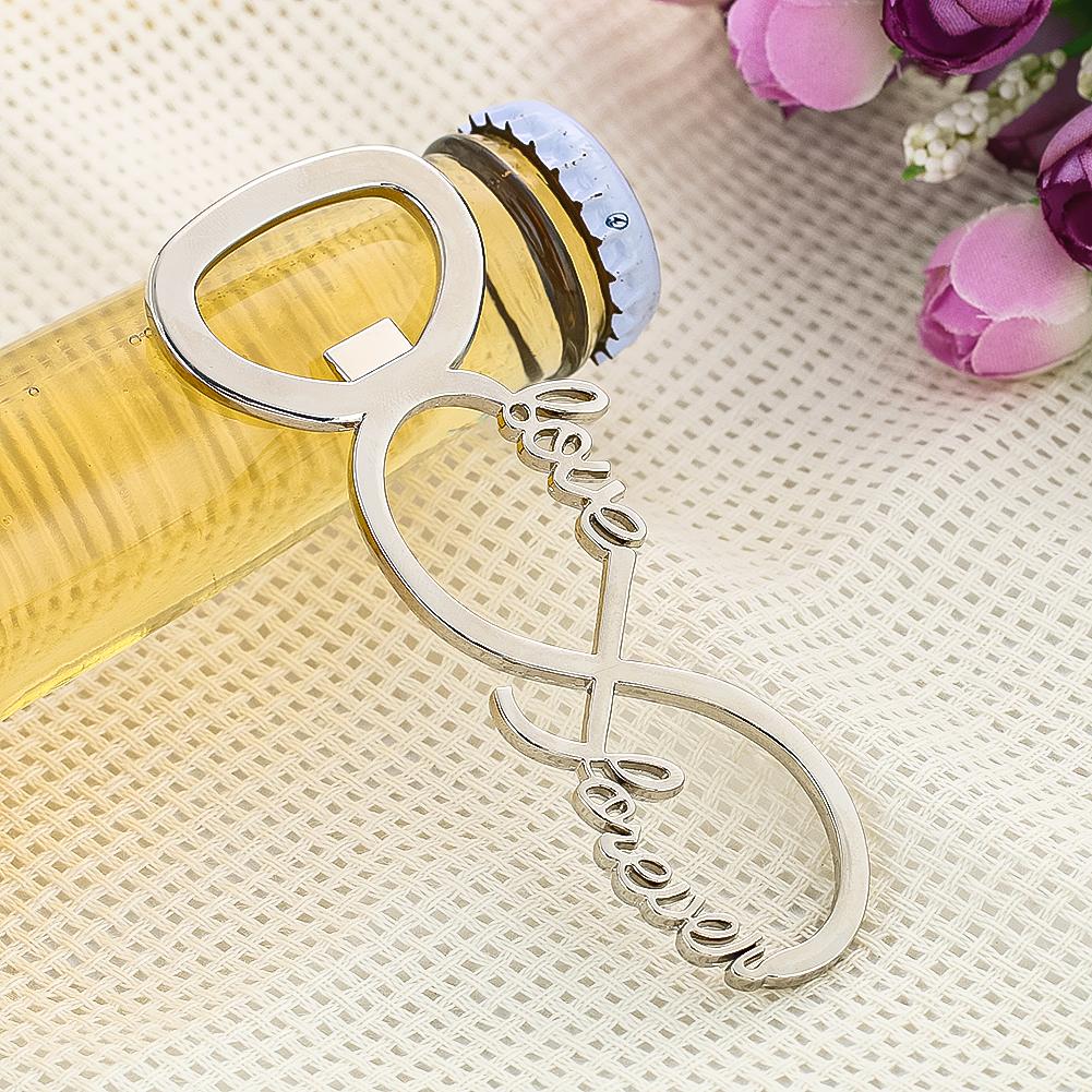 Love Forever Bottle Opener Wedding Party Gift for Guest Souvenir Romantic Beer Opener Corkscrew Bar Waiter Kitchen Tools Gadgets