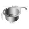 Sink Trash Catcher Swan Sink Filtering Basket For Vegetable Washing Easy Installation Kitchen Trash Catcher For Restaurant
