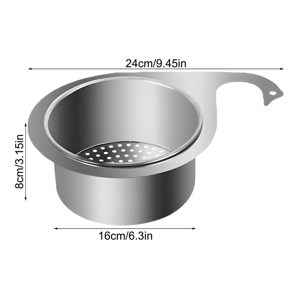 Sink Trash Catcher Swan Sink Filtering Basket For Vegetable Washing Easy Installation Kitchen Trash Catcher For Restaurant