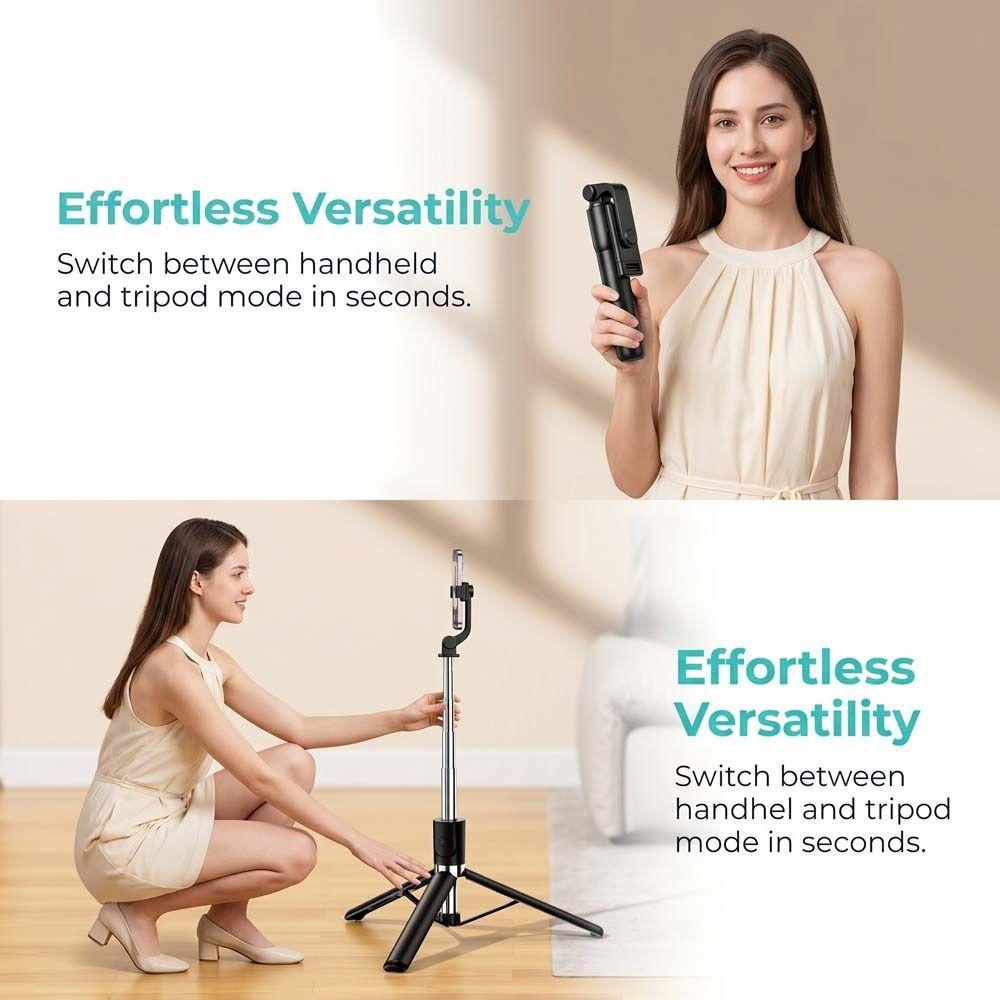 Portable Telescopic Selfie Stick 70cm Selfie Stick Tripod Bluetooth Selfie Stick  Vlog Photography