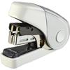 Max SacriFlat Stapler, 32-sheet Capacity, Holds 100 Spare Staples, White, HD-10FL3K/W