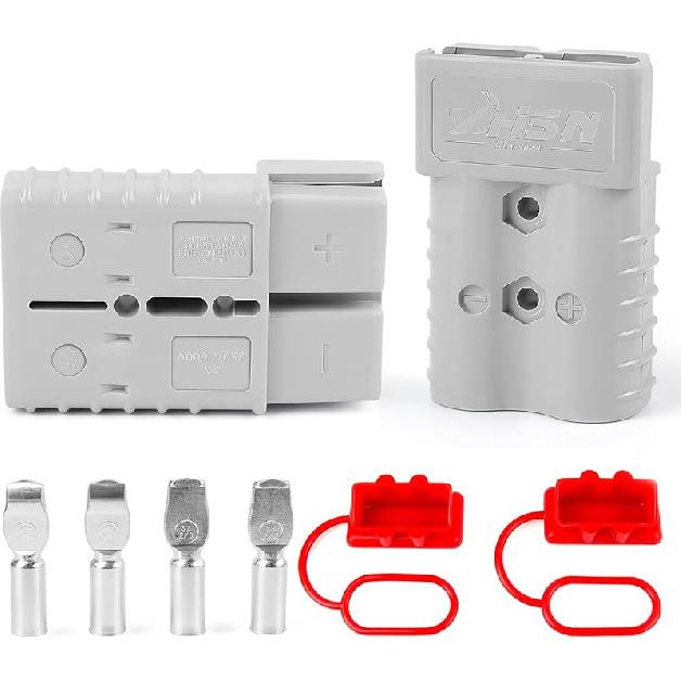 Zhushan 2 PCS 120a Battery Quick Connect/Disconnect Wire Harness Plug Connector Kit - Ideal for Cars, Trailers, Motors, and Electronics Maintenance
