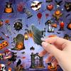 Transparent original Halloween PET sticker Halloween waterproof DIY landscaping hand book material sticker