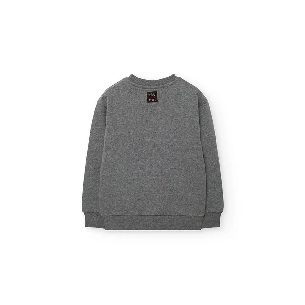 Boboli Survêtement Tracksuit Fleece Ski print Grey
