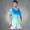 Quick Dry Short Sleeve Sport Shirt Set Men Women Badminton Table Tennis Volleyball