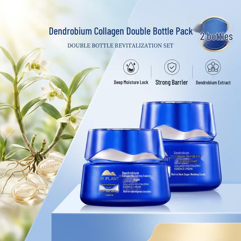DR PLANT Dendrobium Nobile Collagen Revitalizing Essence Cream Twin Pack