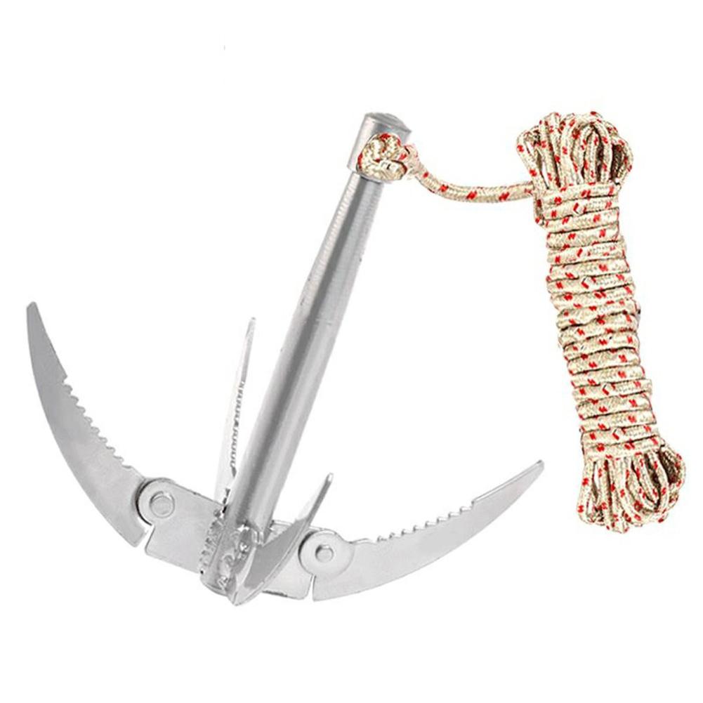 Fishing Water Grass 4 Claw Anchor Sickle Remover Foldable Sickle Plant Cutter Fishing Accessories Fishing Gear Supplies