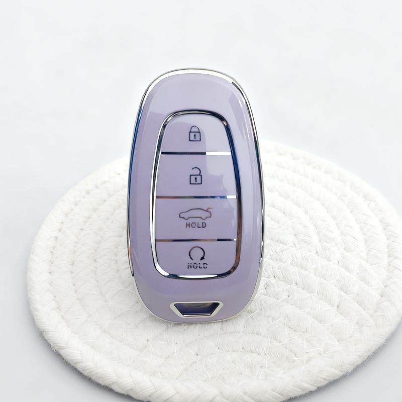 

Icar Tpu For Hyundai Tucson Solaris Sonata Hybrid Nexo Nx4 Santafe Dn8 4 Buttons Car Key Case Cover Accessories