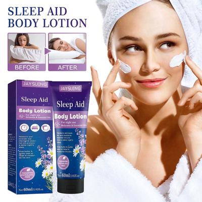 60ml Verbessern Schlaf Körper Lotion Schlaflosigkeit Behandlung Linderung Stress Angst Schlaflosigkeit Entspannen Aromatische Schlaf Hilfe Creme Gesundheits Pflege