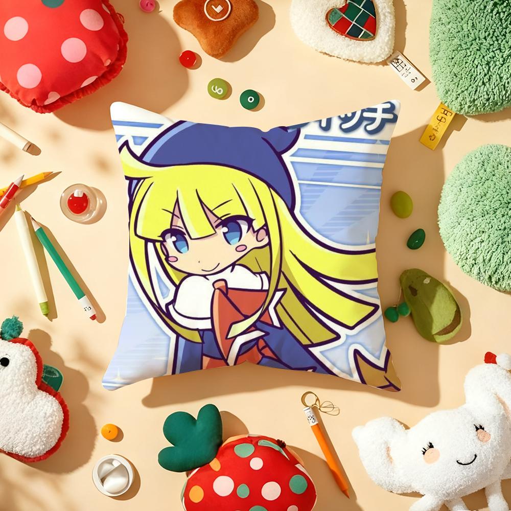 Game P-Puyo P-Pop F-Fever Anime Sig Pillow Case Plush Fabric Soft Double-Sided Printed Sofa Warm Winter Home Gift Cushion Cover