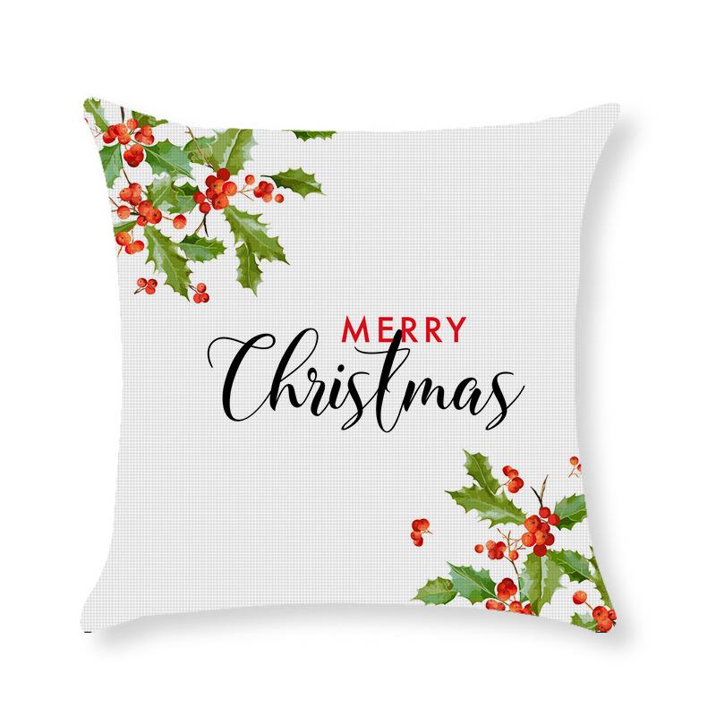 Home Christmas Throw Pillow Cover Holiday Home Cushion Cushion Cover Sofa Side Sleeping